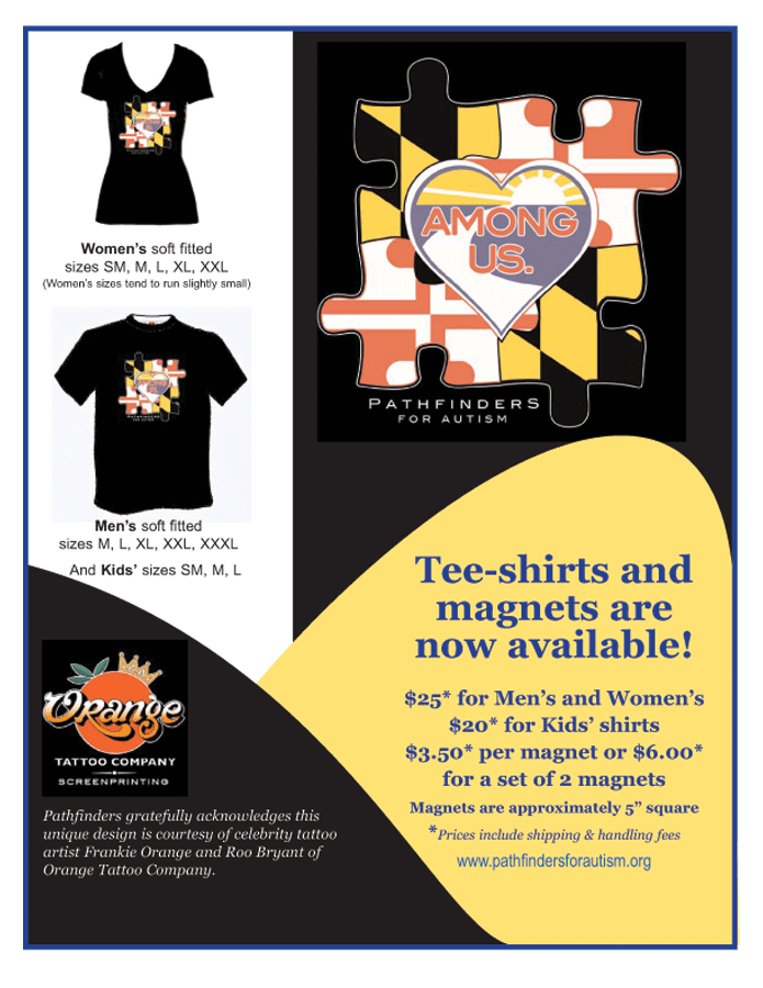 tee-shirt and magnet flyer